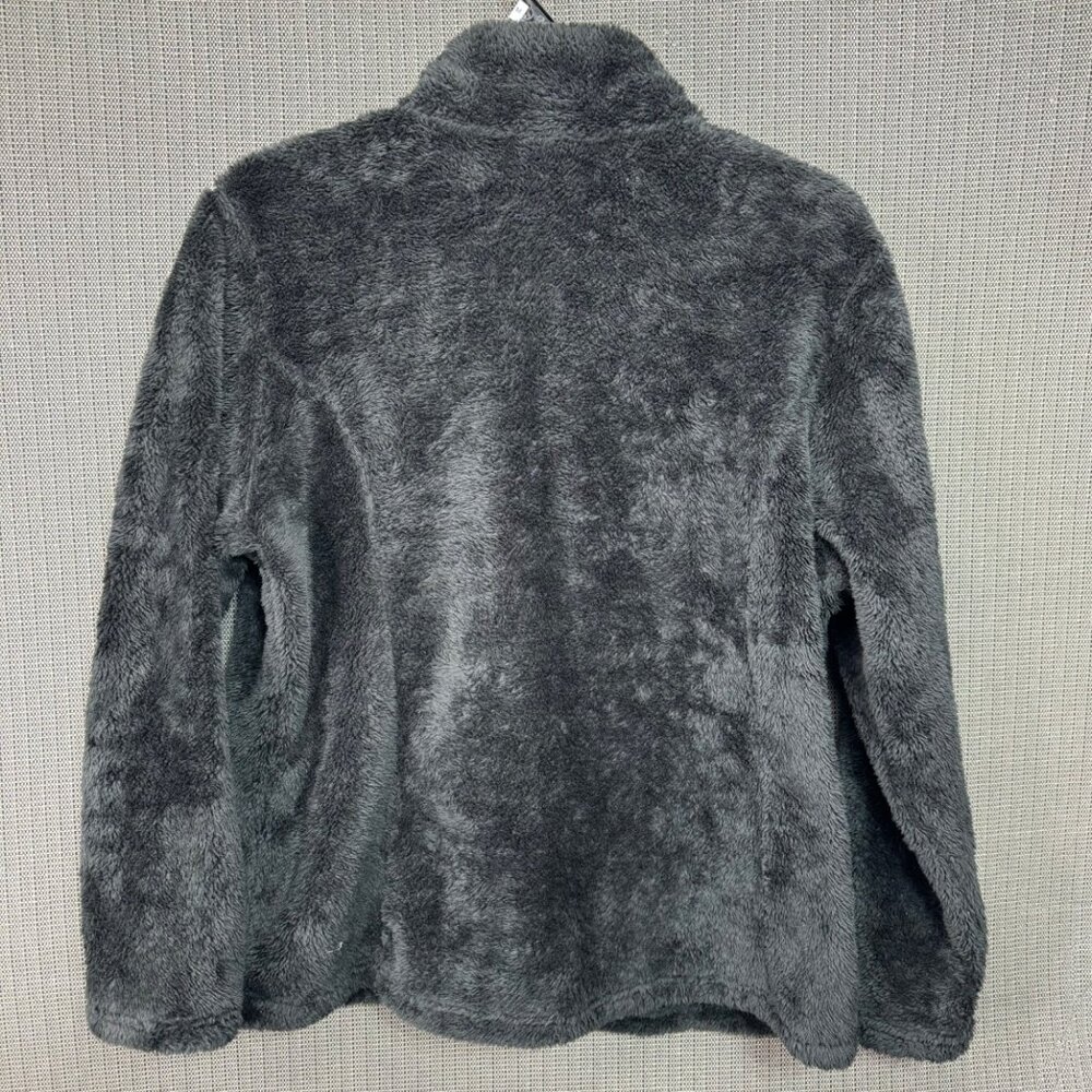 Free Country Womans Size XXL Plush Faux Fur Zip-Up Jacket - Black Polyester - Picture 2 of 10